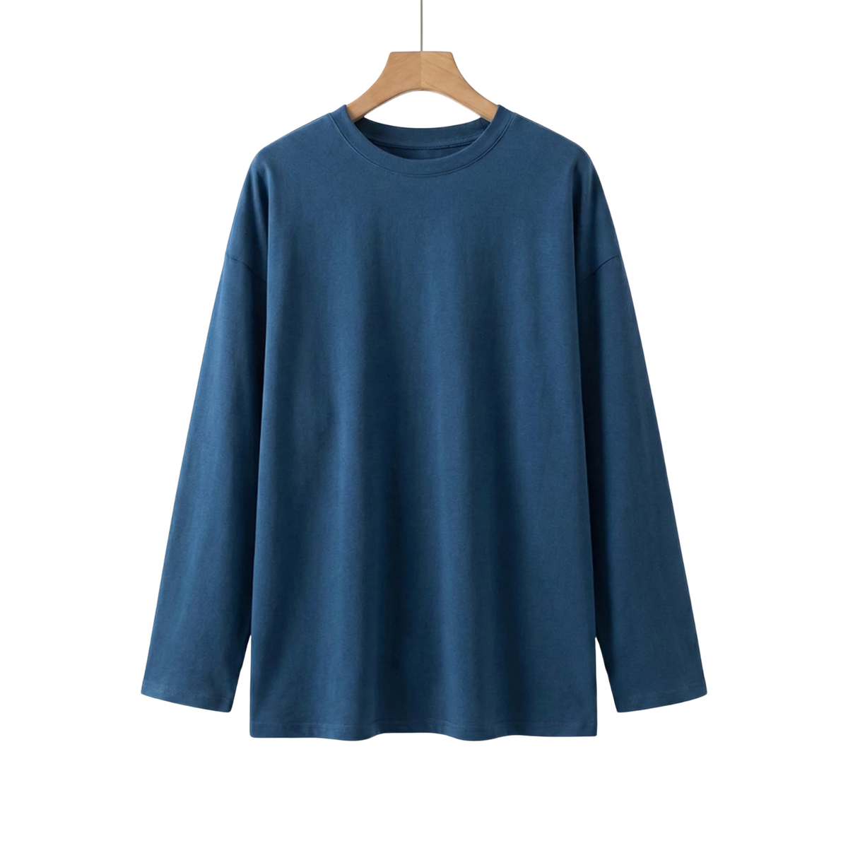 Men's Oversized Long-Sleeve Cotton T-Shirt