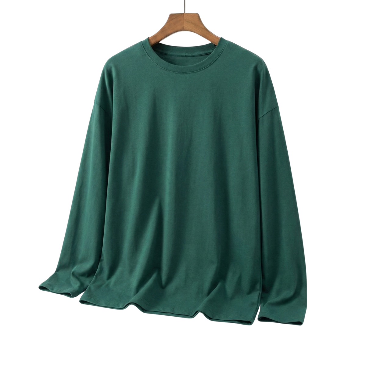 Men's Oversized Long-Sleeve Cotton T-Shirt