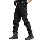 Men's Cargo Pants – Polyester, Multi-Pocket, Regular Fit