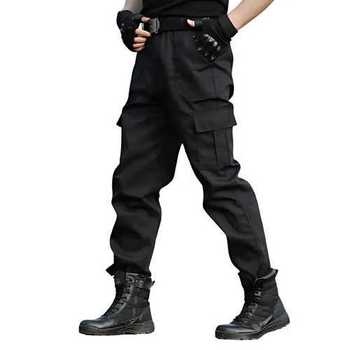 Men's Cargo Pants – Polyester, Multi-Pocket, Regular Fit
