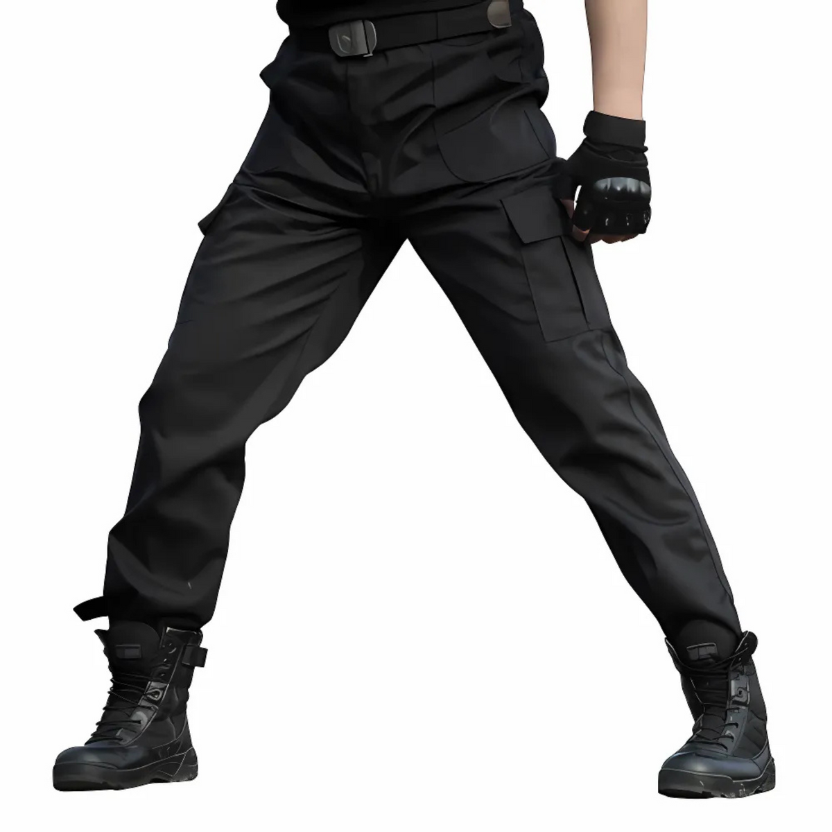 Men's Cargo Pants – Polyester, Multi-Pocket, Regular Fit