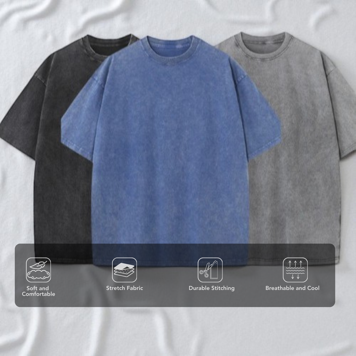 Heavyweight Washed Cotton Oversized T-Shirt