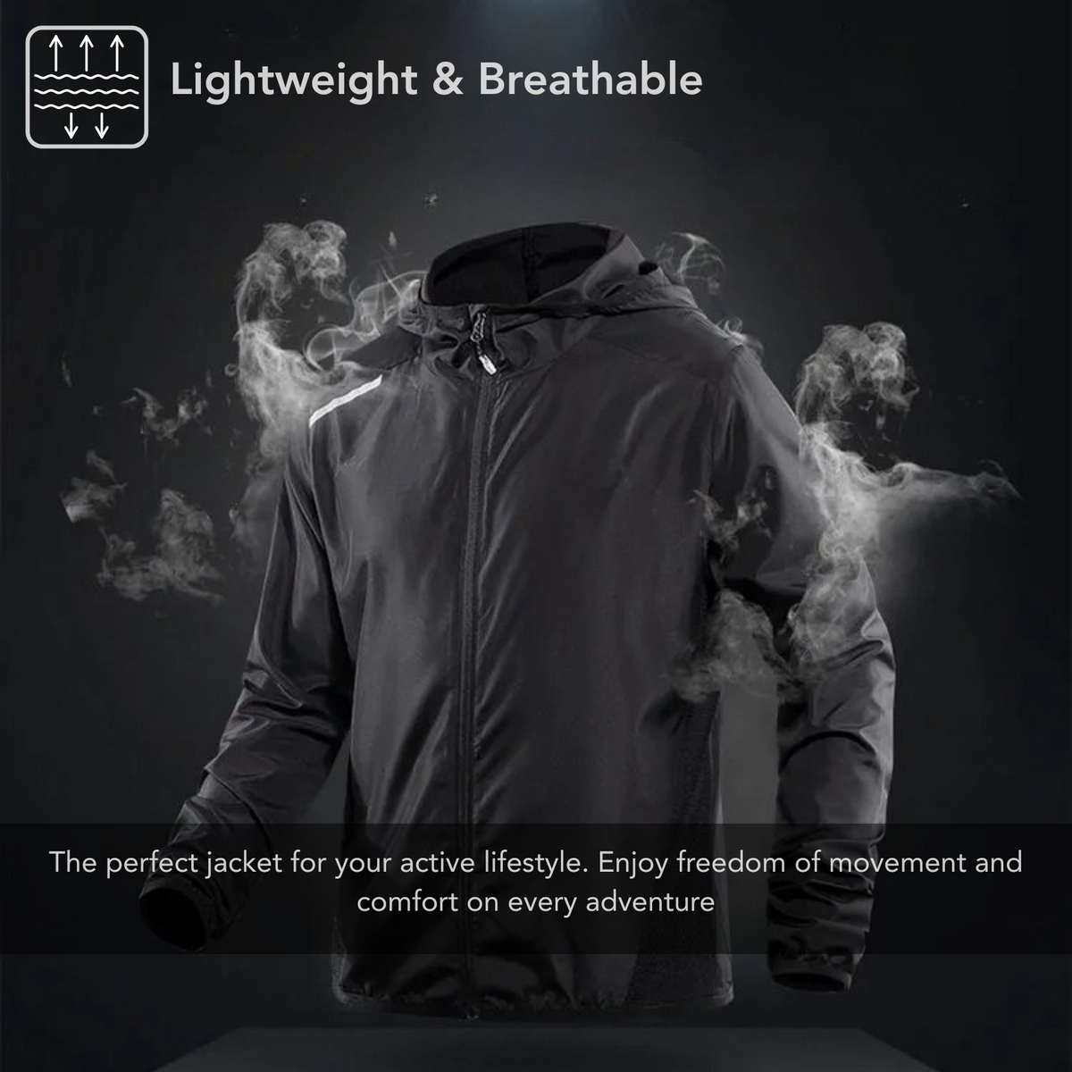 Men's Lightweight Hooded Jacket - UPF50 Water-Resistant