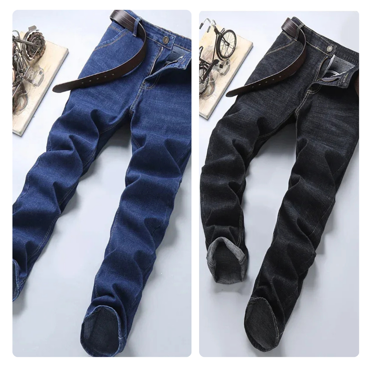 Herren-Jeans aus Denim mit schmaler Passform
