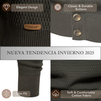 Men's Mock Neck Button Cardigan