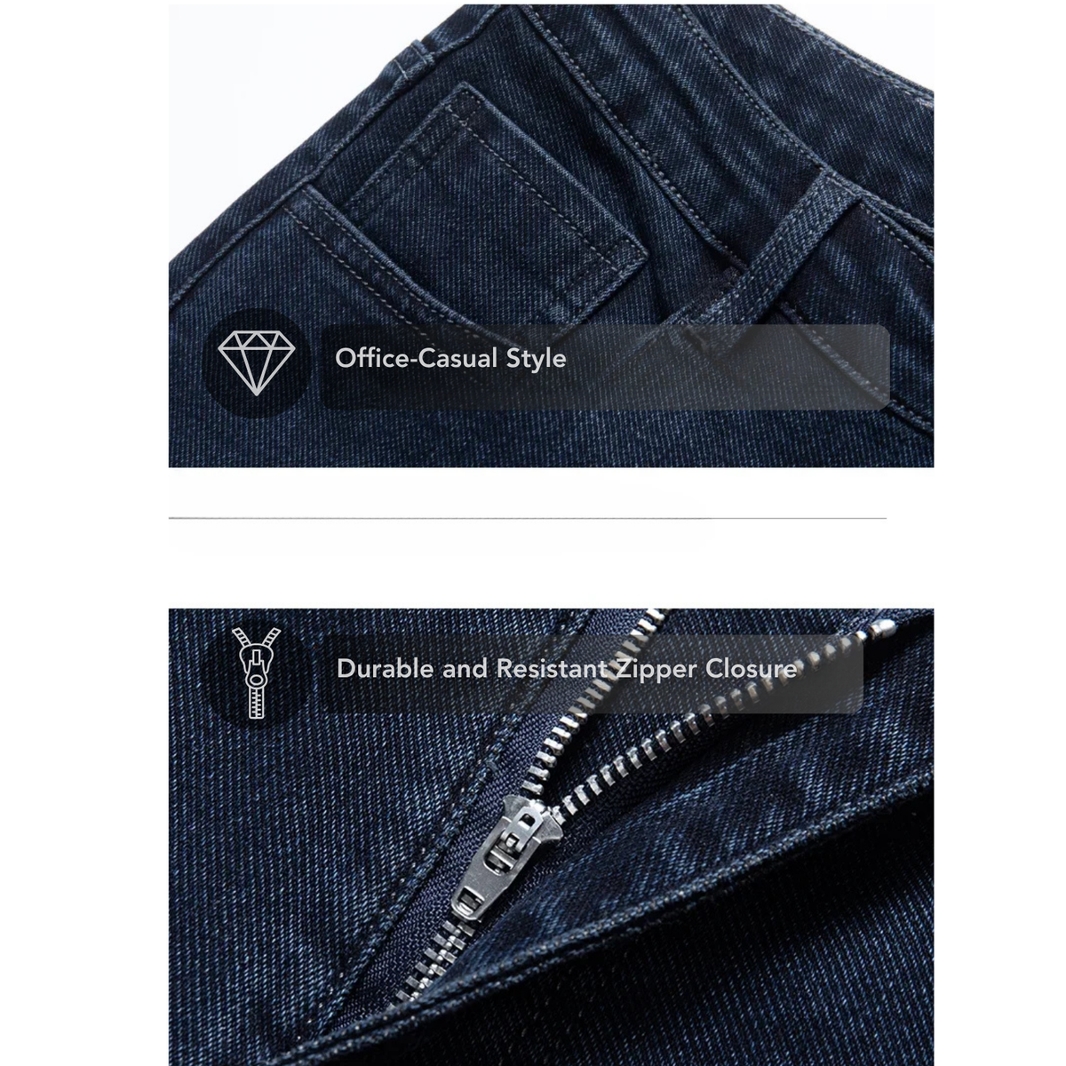Men's Stretch Straight Denim Jeans