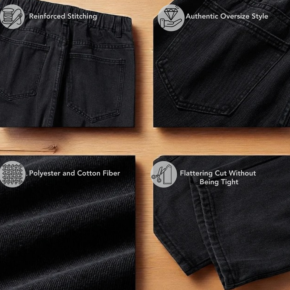 Men's Wide-Leg Loose Jeans