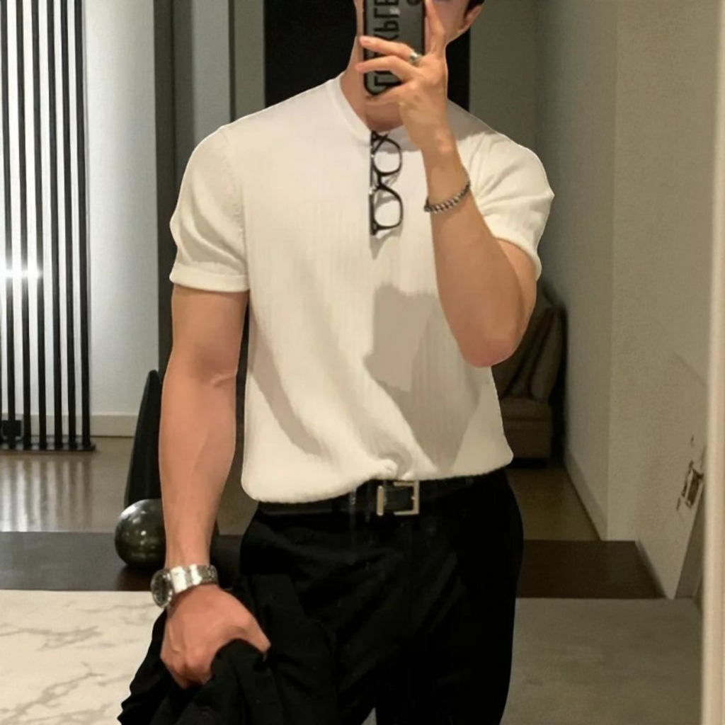 Men's Loose Fit Polyester Short Sleeve T-Shirt