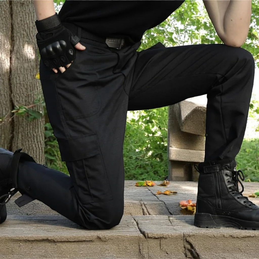 Men's Cargo Pants – Polyester, Multi-Pocket, Regular Fit
