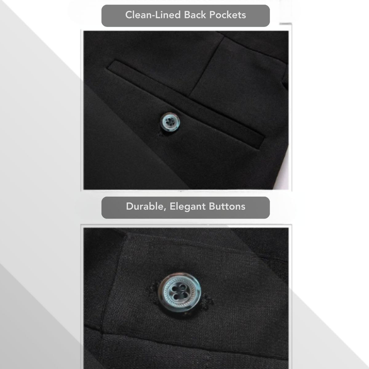 Men's Formal Stretch Fabric Trousers – Big & Tall Fit
