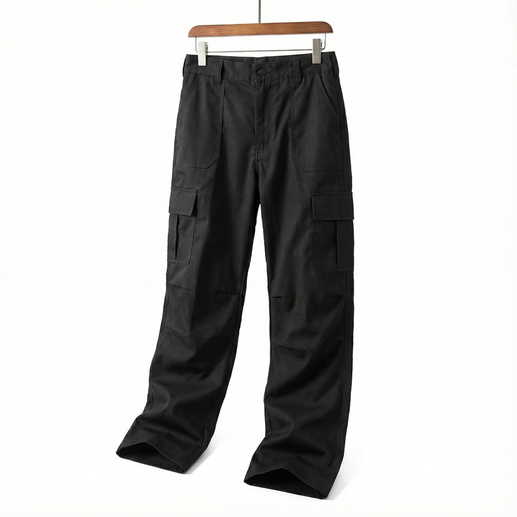 Men's Cargo Pants – Polyester, Multi-Pocket, Regular Fit