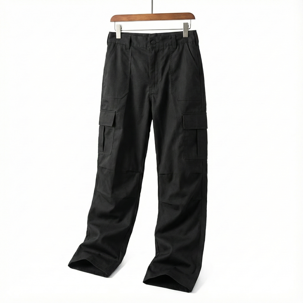 Men's Cargo Pants – Polyester, Multi-Pocket, Regular Fit