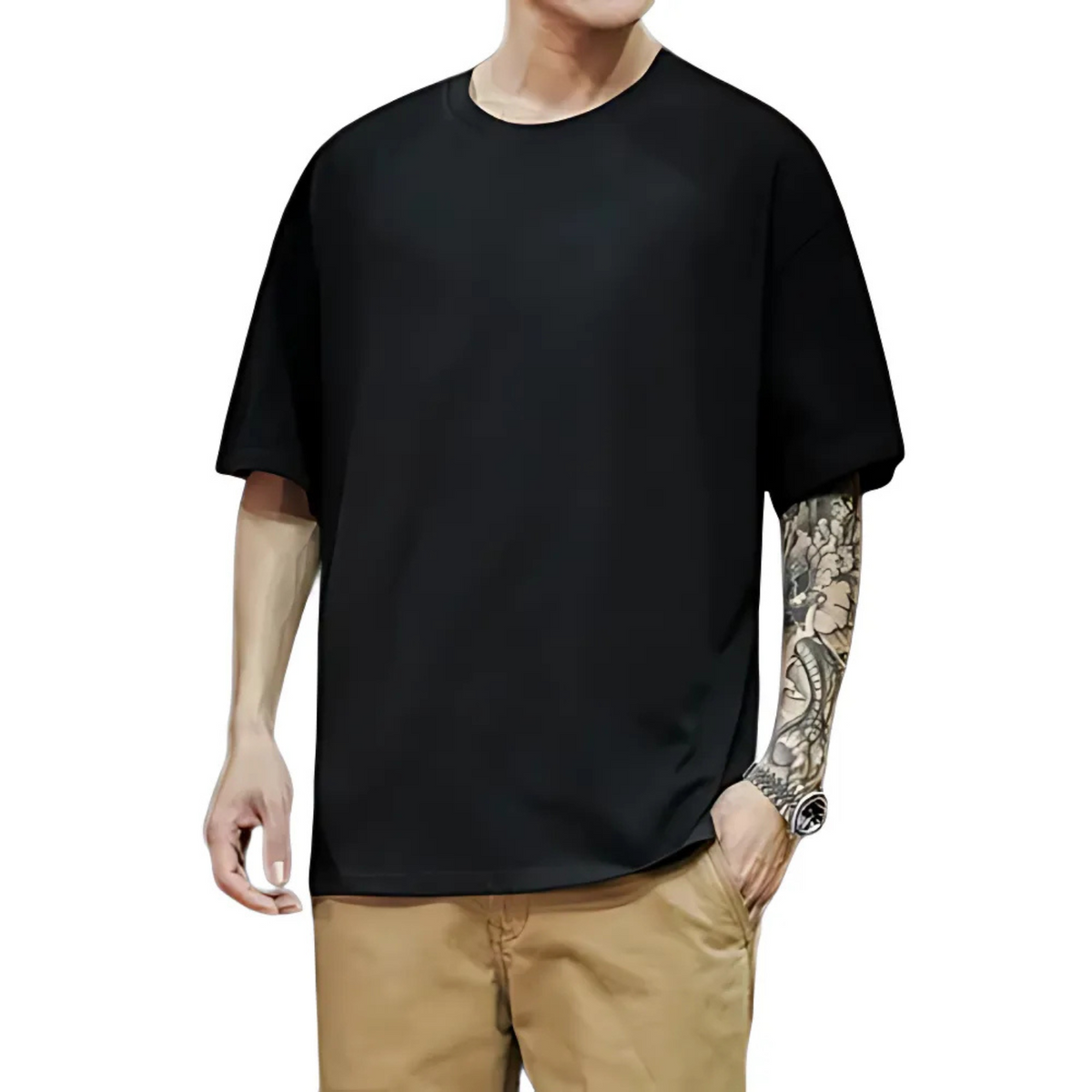 Men's Oversized Short Sleeve Cotton T-Shirt