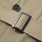 Men's Slim-Fit Windbreaker Long Coat