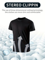 4er-Pack leichte Polyester-Sport-T-Shirts für Herren