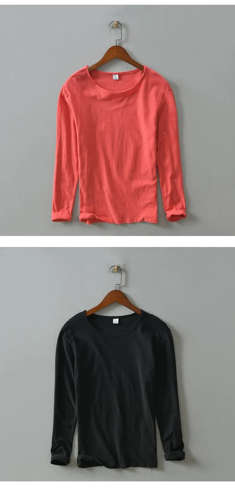 Men's Long Sleeve Crew Neck T-Shirt