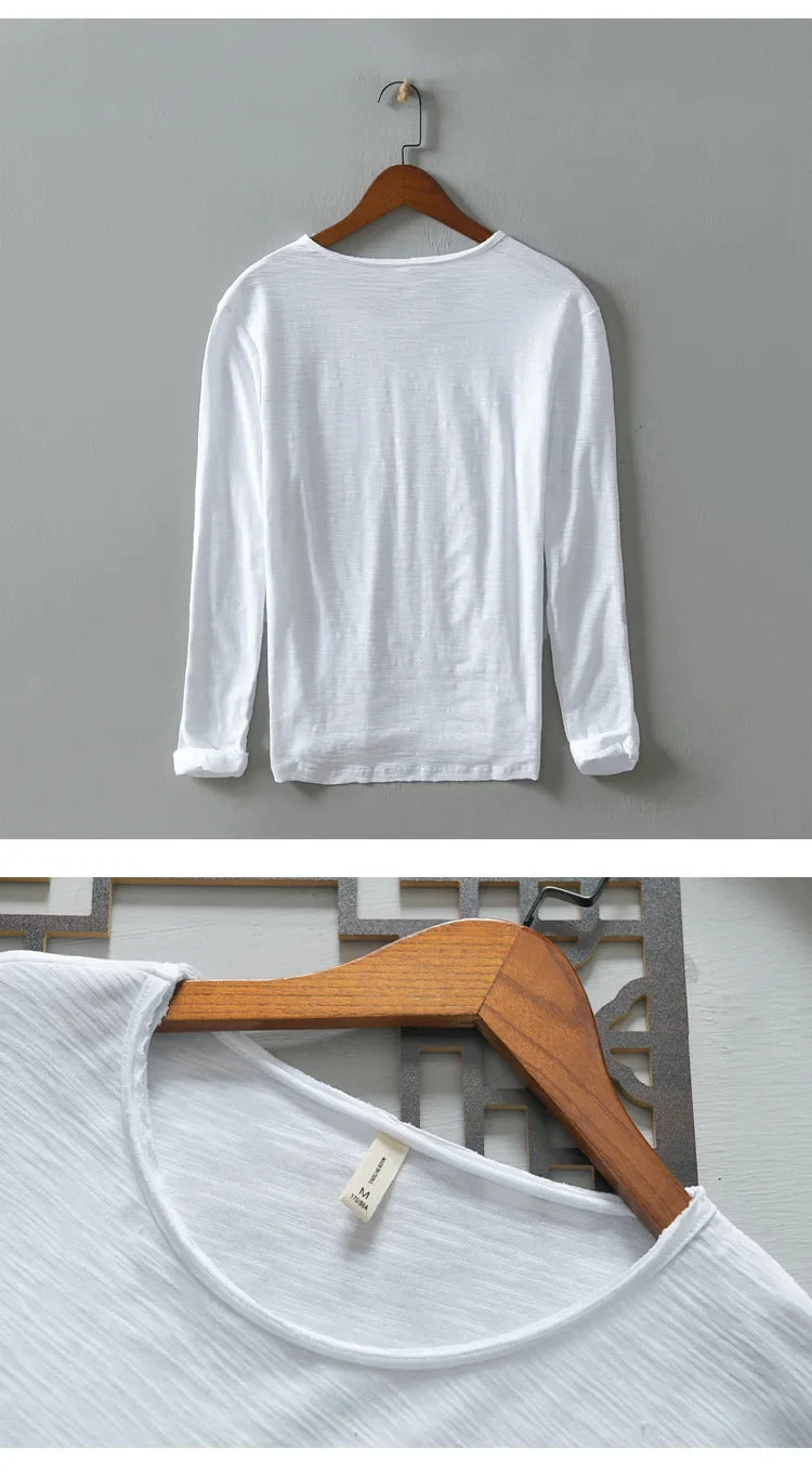 Men's Long Sleeve Crew Neck T-Shirt