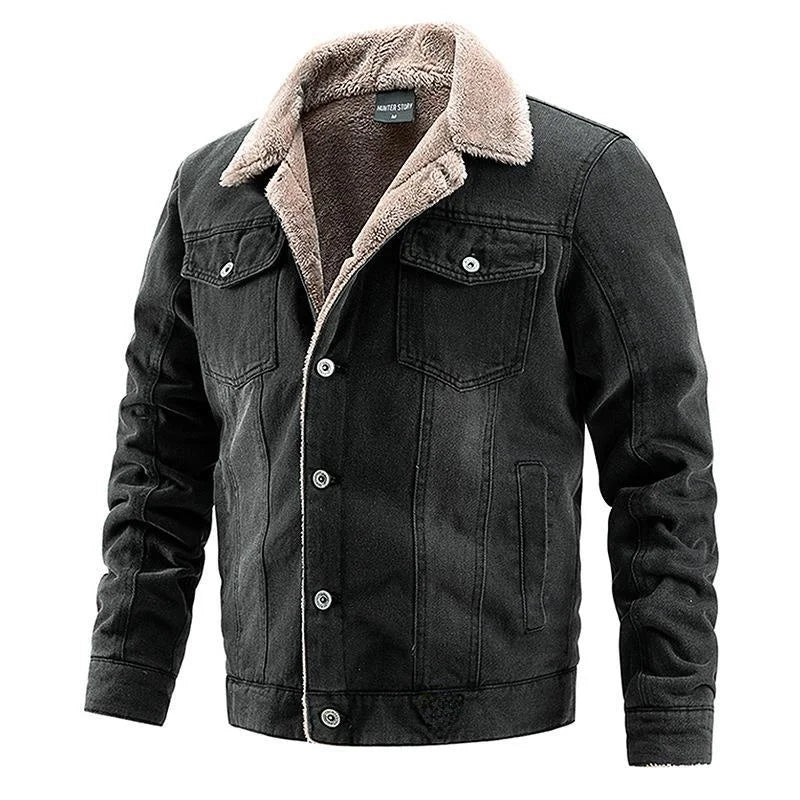 Men's Fleece-Lined Denim Jacket