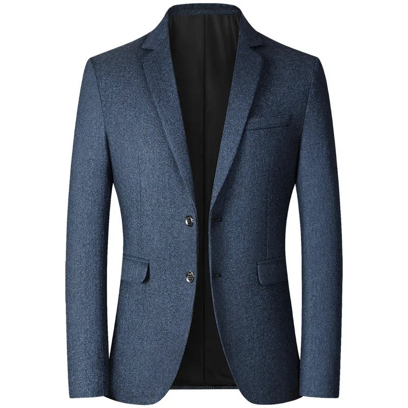 Men's Solid Single-Breasted Blazer