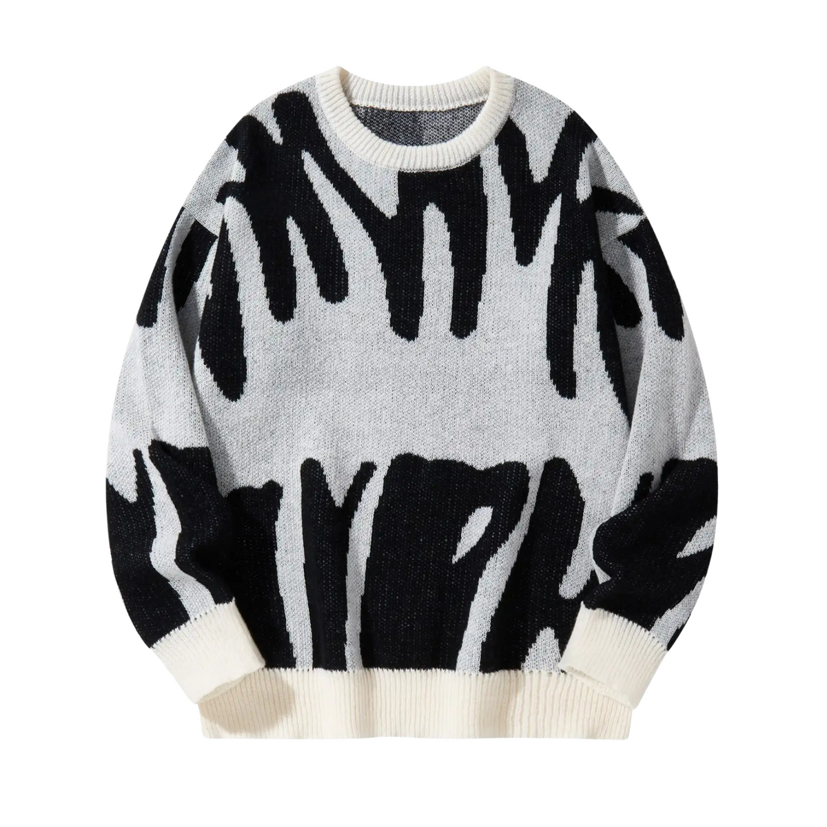 Men's Jacquard Knit Pullover Sweater