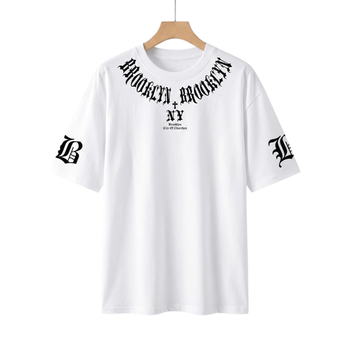 Men's 3D Letter Graphic Long Sleeve Tee