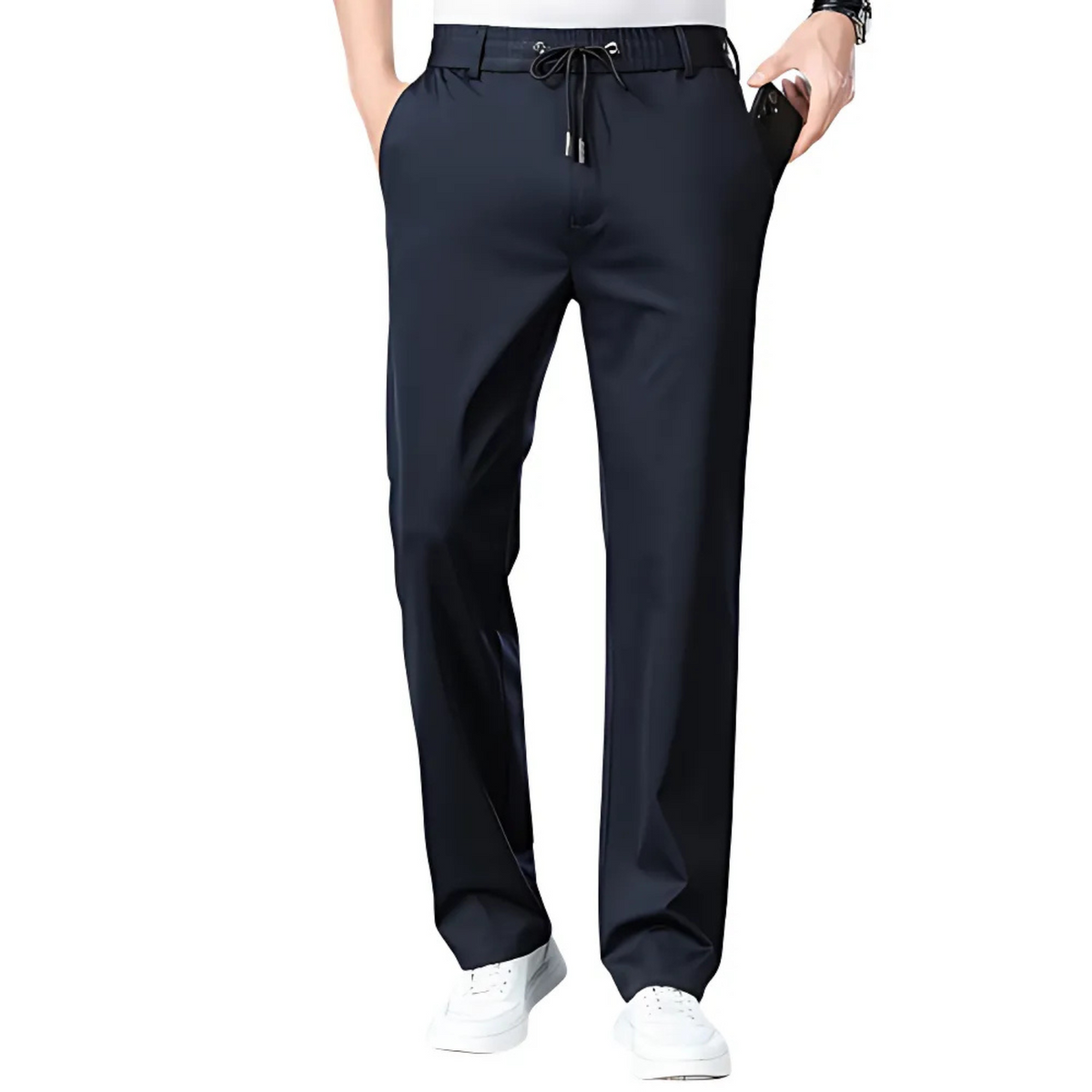 Men's Flat-Front Dress Pants – Big & Tall, Cotton Blend, Thermal Lined