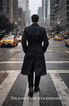 Men's Double-Breasted Belted Trench Coat