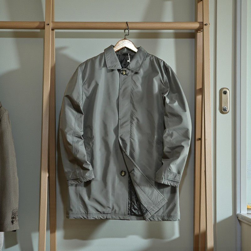 Men's Quilted Single-Breasted Jacket