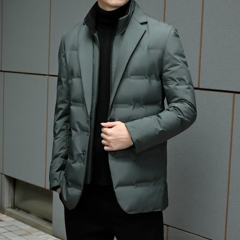 Men's Detachable Collar Down Coat