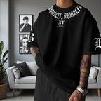 Men's 3D Letter Graphic Long Sleeve Tee