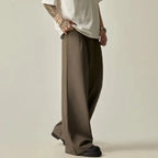 Men's Wide-Leg Pleated Trousers