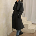 Men's Extended-Length Trench Coat