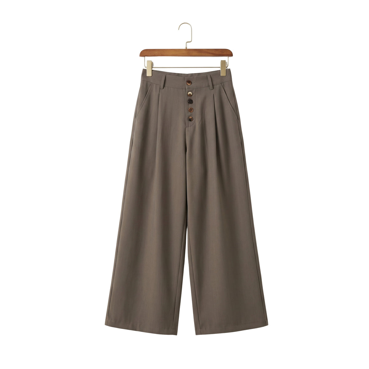 Men's Wide-Leg Pleated Trousers