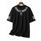 Men's 3D Letter Graphic Long Sleeve Tee
