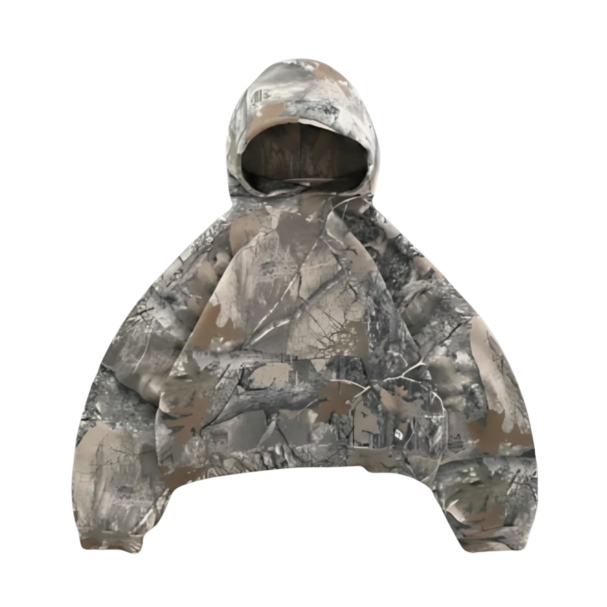 Oversized Camo Pullover Hoodie