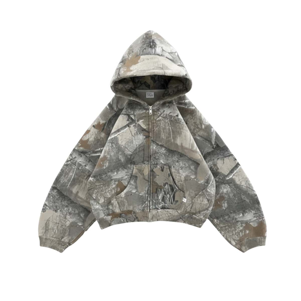 Oversized Camo Pullover Hoodie
